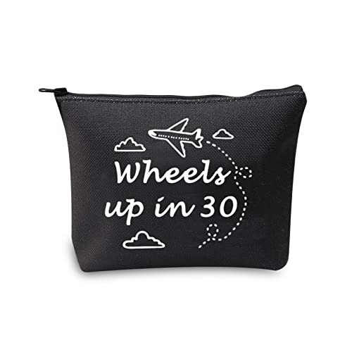  TSOTMO TV Show Merchandise Zipper Pouch Criminal TV Show Inspired Gift Wheels Up In 30 Makeup Bag Gift For Fans (Wheels BLK)