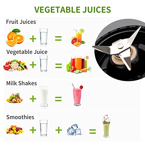  Personal Blender For Shakes And Smoothies, Powerful Smoothie Blender With 450w Powerful Motor 2 X Travel Cups 20oz Pulse Technology BPA-Free