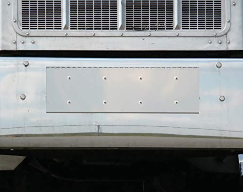  Stainless Steel Hinged Tow Pin Cover With Holes For 2 License Plates For Peterbilt 379