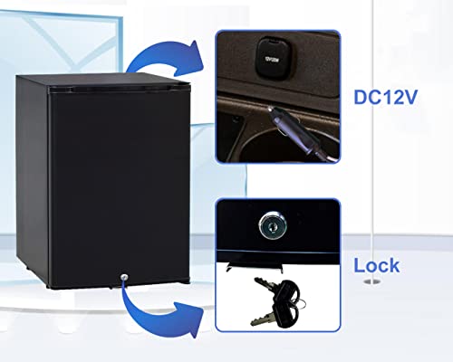  12 Volt Refrigerator Semi Truck Refrigerator Freightliner Cascadia Drivers DC 12V|110V Compact Refrigerators RV Mini Small Fridge Upright Deep Freezers Camper Wheeler Van 36 Qt 1.2 Cuft Lock