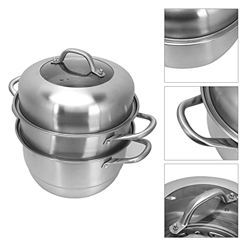  Stainless Steel Steamers, Even Heat Transfer Resistance Steam Pot For Home