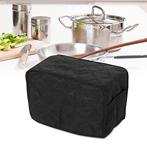  Pressure Cooker Cover, Pressure Cooker Dust Cover, Dustproof Square Practical Polyester Pongee Kitchen Kitchen Appliances(Black, 40.6 * 23 * 25.4cm)
