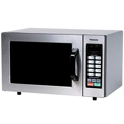 Panasonic Countertop Commercial Microwave Oven With 10 Programmable Memory And Touch Screen Control, 1000W Of Cooking Power - NE-1054F - 0.8 Cu. Ft (Stainless Steel) & Nordic Ware Deluxe Plate Cover