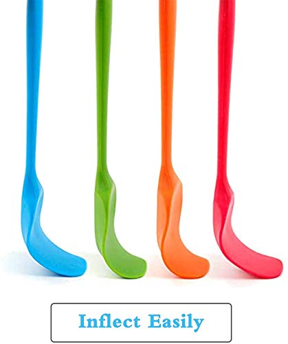  4-Piece Silicone Spatula 11inch Large Rubber Heat-Resistant Baking Spatulas Baking Mixing Tool Non-Stick Flexible Seamless Spatulas With Stainless Steel Core