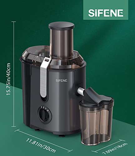  Juicer Machine, 800W Centrifugal Juicer With 3.2" Big Mouth For Whole Fruits And Vegetable, SIFENE Ultra Power Juice Extractor With 3 Speeds Settings, Celery Juicer, Carrots Juicer, Easy To Clean