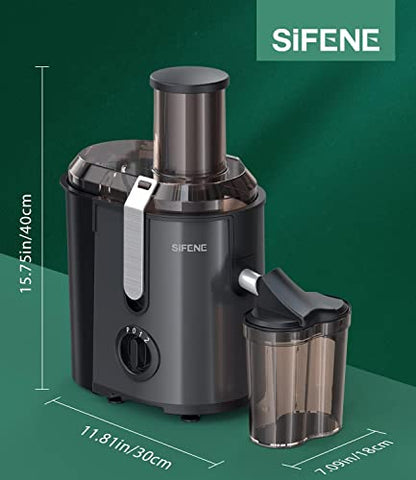  Juicer Machine, 800W Centrifugal Juicer With 3.2" Big Mouth For Whole Fruits And Vegetable, SIFENE Ultra Power Juice Extractor With 3 Speeds Settings, Celery Juicer, Carrots Juicer, Easy To Clean