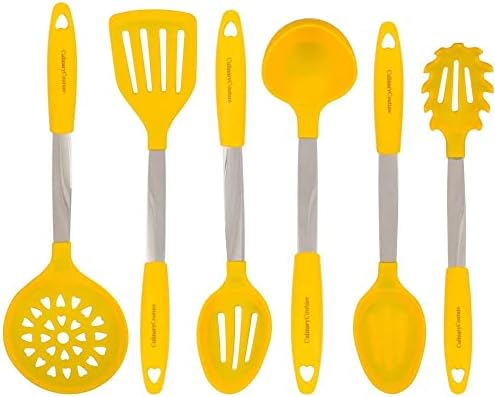  24-Piece Black Stainless Steel & Silicone Cooking Utensil Set, Heat-Resistant Cooking Utensils, Non-Scratching Kitchen Cooking Utensils, Includes A Bonus Recipe E-Book