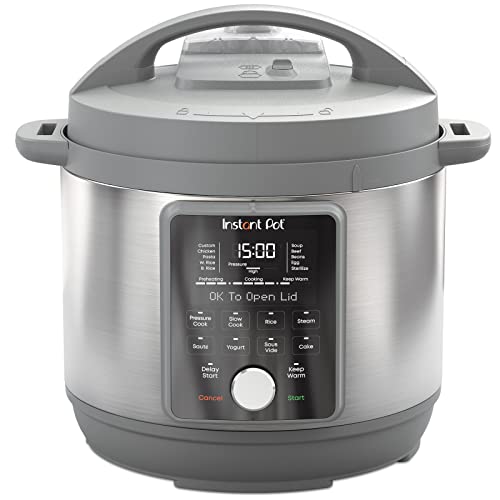  Duo Plus, 6-Quart Whisper Quiet 9-in-1 Electric Pressure Cooker, Slow Cooker, Rice Cooker, Steamer, Sauté, Yogurt Maker, Warmer & Sterilizer, Free App With 1900+ Recipes, Stainless Steel