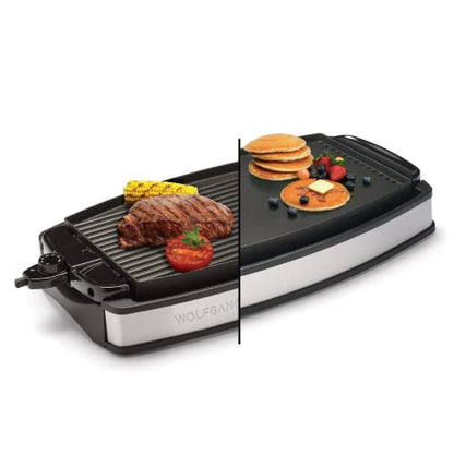  XL Reversible Grill Griddle, Oversized Removable Cooking Plate, Nonstick Coating, Dishwasher Safe, Heats Up To 400ºF, Stay Cool Handles