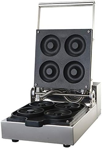  Electric Waffle Maker Machine 2000W, 4 Slice Nonstick Waffle Maker, Commercial Stainless Steel Square Waffle Maker, Temperature And Time Control, For Restaurant Bakeries Snack Bar Home, 50~300℃