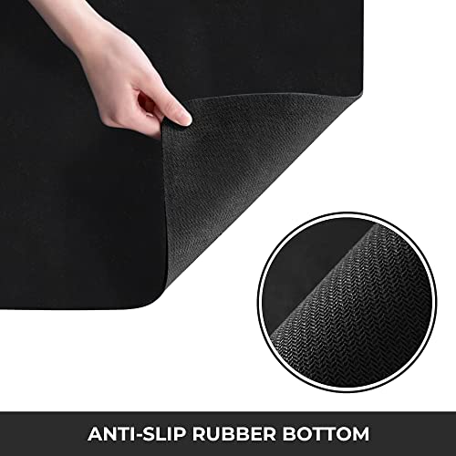  Offee Mat Rubber Backed Absorbent Hide Stain Dish Drying Mat/Dish Mat For Coffee Bar Accessories Fit Under Coffee Pot Espresso And Protect Kitchen Counter From Coffee Machine Mess