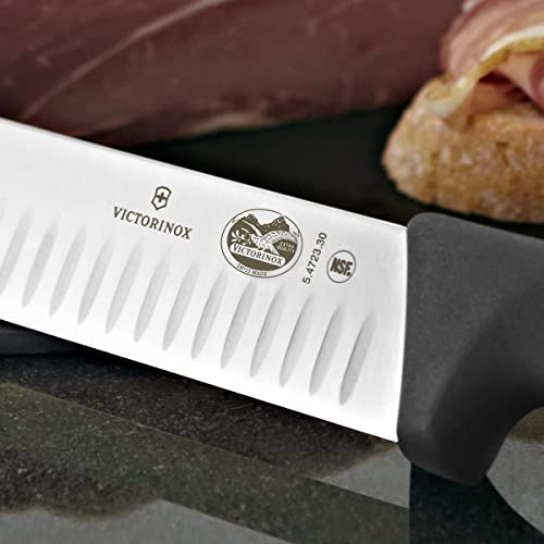Victorinox 12 Inch Slicing Knife | High Carbon Stainless Steel Granton Blade For Efficient Slicing, Fibrox Pro Handle