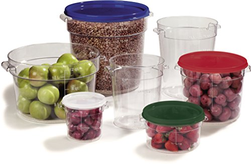  1076607 StorPlus Polycarbonate Round Food Storage Container, 8 Quart, Clear
