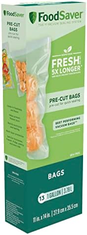 FoodSaver OodSaver 1-Gallon Vacuum Zipper Bags, 12 Count, Multi