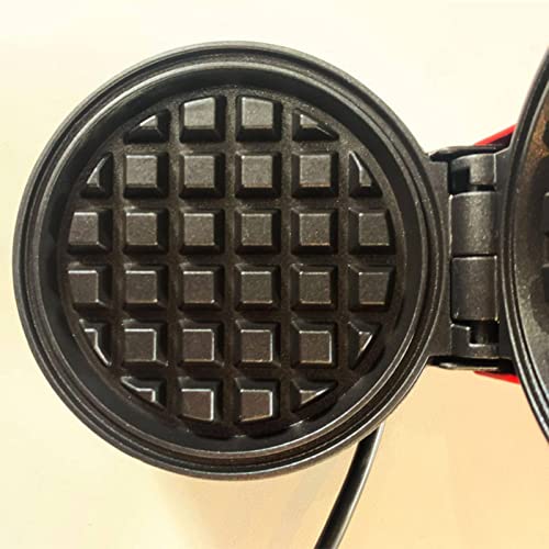  Household Mini Make Waffle Children's Baking Machine Mini Waffle Maker, Red