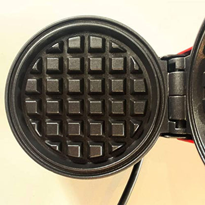  Household Mini Make Waffle Children's Baking Machine Mini Waffle Maker, Red
