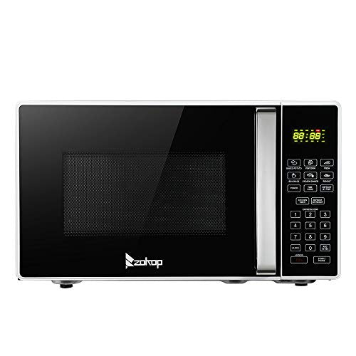  23L / 0.9cuft Conventional Microwave Oven Food Heater Smart Sensor With Display/Silver Handle For Office Kitchen Home Black White