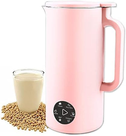  Ni Soybean Milk Maker, Portable Soy Milk Machine With 6 Functions, Juicer Maker, Free Filtering, Self Cleaning And 110V For Household (White-)