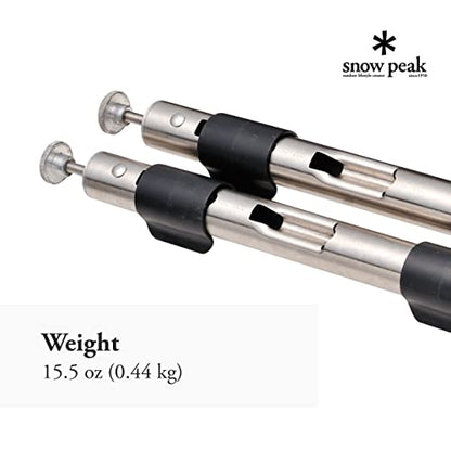 Snow Peak IGT Height Adjuster - Adjust Table Height - Stainless Steel, Aluminum - 7.1 Oz - Set Of 2