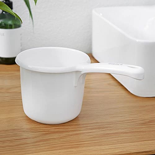  , Japanese Plastic Water Ladle Bath Ladle Dipper Leaf Series Made In Japan (1, White)