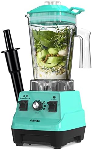  Blender 1800PW, Professional High Speed Countertop Blender With Durable Stainless Steel Blades, 60oz BPA Free Blender For Shakes And Smoothies, Nuts, Ice And Fruits, Dishwasher Safe (Blue)