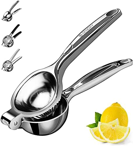  Lemon Squeezer Stainless Steel Manual Fruit Squeezer, Citrus Squeezer Fruit Juice Reamer Fast Handle Press Tool, Manual Juicer Perfect For Juicing Oranges, Pomegranate, Lemons & Limes