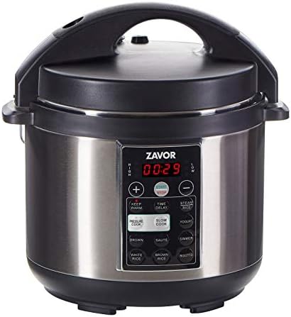  Avor LUX Multi-Cooker, 4 Quart Electric Pressure Cooker, Slow Cooker, Rice Cooker, Yogurt Maker And More - Stainless Steel (ZSELX01)