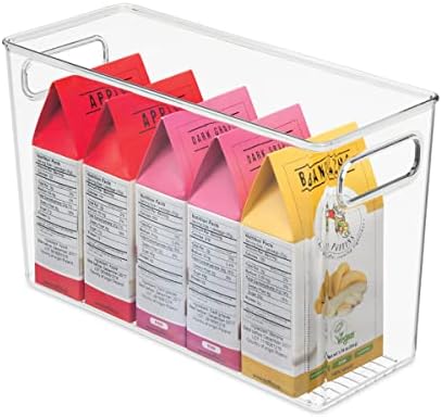  IDesign BPA-Free Plastic Deep Kitchen Storage Bin With Handles, Spice Rack
