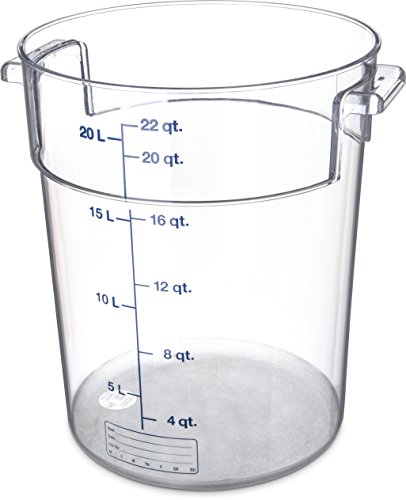  1076607 StorPlus Polycarbonate Round Food Storage Container, 8 Quart, Clear