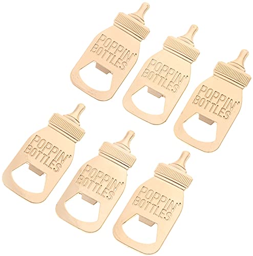  30 Pack Baby Shower And Gender Reveal Bottle Openers Party Favors Souvenirs For Guests With Gift Boxes For Boy And Girl Newborn (White - Baby Bottle, 30)