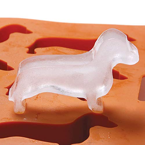  Dachshund Dog Shaped Silicone Ice Cube Molds And Tray