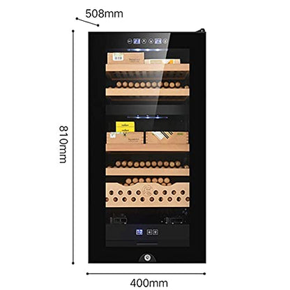  ATAAY Thermoelectric Cigar Cabinet, Wine Cabinet - Drug Cooler- Bar Refrigerator - Countertop Wine - Freestanding Refrigerator With LCD Digital Display