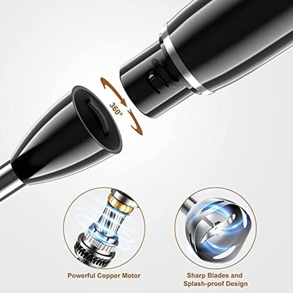  Multi-Use Immersion Blender, Hand Blender With Powerful Copper Motor 800W, High Speed, Turbo Mode, 3 In 1 Handheld Blender Stick Stainless Steel Blades, Whisk, Beaker With Measuring Marks, And Chopper