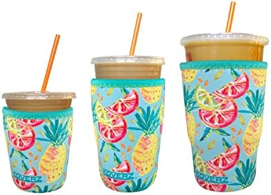  Neoprene Iced Coffee Sleeve - Large Midnight Mums
