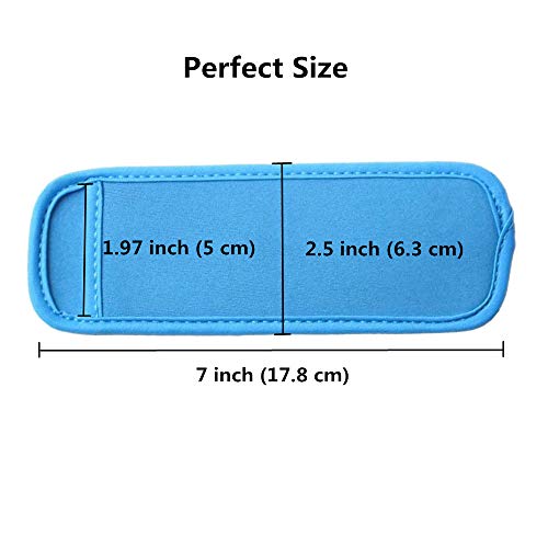  24 Pack Ice Pop Sleeves Antifreezing Popsicle Holders Bags Neoprene Insulator Sleeves Freezer, 8 Colors