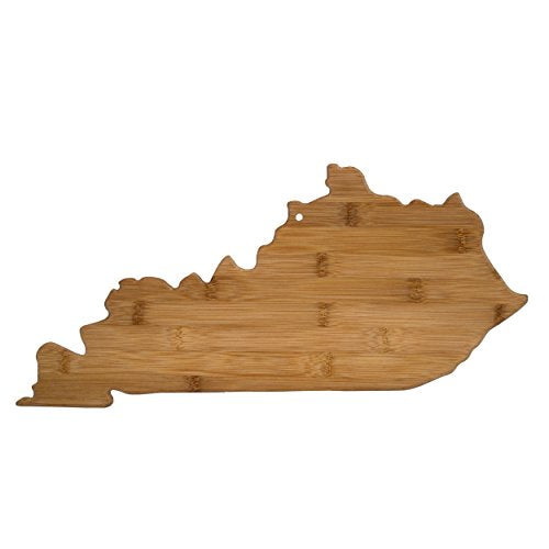  Kentucky State Shaped Cutting Board, Natural Bamboo