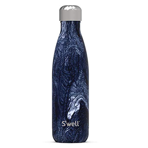  Stainless Steel Water Bottle - 17 Fl Oz - Azurite Marble - Triple-Layered Vacuum-Insulated Containers Keeps Drinks Cold For 36 Hours And Hot For 18 - With No Condensation - BPA-Free