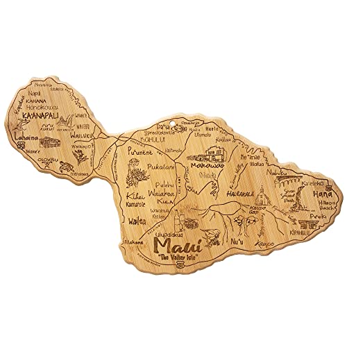  Destination Maui Serving And Cutting Board, Includes Hang Tie For Wall Display