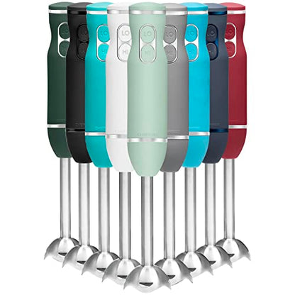  Immersion Stick Hand Blender With Stainless Steel Blades, Powerful Electric Ice Crushing 2-Speed Control Handheld Food Mixer, Purees, Smoothies, Shakes, Sauces & Soups, Sage