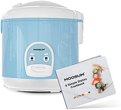  OOSUM Electric Rice Cooker With One Touch For Asian Japanese Sushi Rice, 5-cup Uncooked/10-cup Cooked, Fast&Convenient Cooker With Steamer, Stainless Steel Housing And Auto Warmer