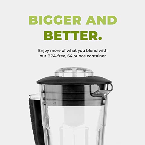  Commercial Blender - 64oz Countertop Blender 1800 Watts - High Performance, High Powered Professional Blender And Food Processor For Smoothies