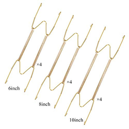  12 Pack Wall Plate Hangers 6/8/10 Inch Invisible Vertical Plate Holders With 12Pcs Wall Hooks For Decorative Plates Antique Plates And Art