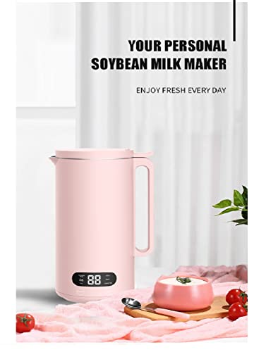  Mini Electric Soybean Milk Maker, Automatic Soy Milk Machine, Fruit Juicer, Rice Paste Maker, Food Blender, 110V, 350ml
