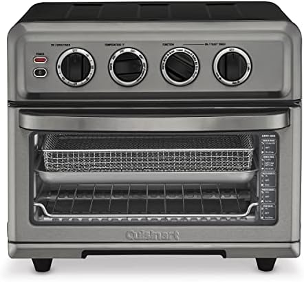 Cuisinart Air Fryer + Convection Toaster Oven, 8-1 Oven With Bake, Grill, Broil & Warm Options, Stainless Steel, TOA-70