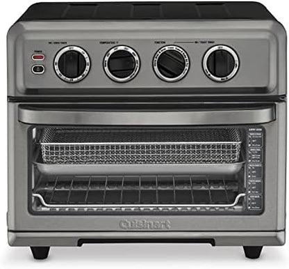 Cuisinart Air Fryer + Convection Toaster Oven, 8-1 Oven With Bake, Grill, Broil & Warm Options, Stainless Steel, TOA-70