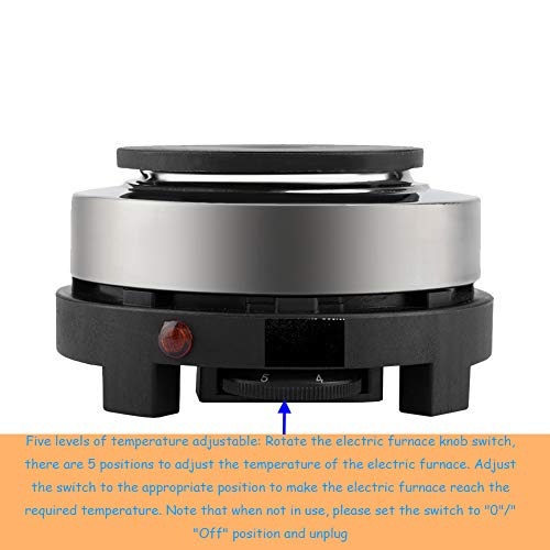  Electric Small Stove,500W Small Hot Plates For Cooking Electric Single Electric Flat Cast Iron Heating Plate Burner For RV, Small Apartments, Camping Etc