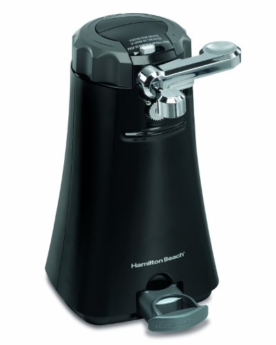 Hamilton Beach OpenStation Electric Automatic Can Opener For Kitchen With Multi-Tool And Jar Lid Remover, Auto Shutoff, Cord Storage, And Sure Cut Technology, Black