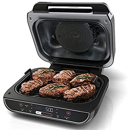  Ninja Foodi 5 In 1 Indoor Grill And Air Fryer With Surround Searing, Removable Grill Gate, Crisper Basket, Cooking Pot, And Smoke Control System