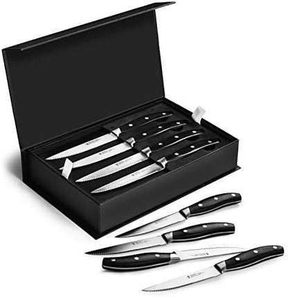  Forged Contour 8-pc Steak Knife Set - White