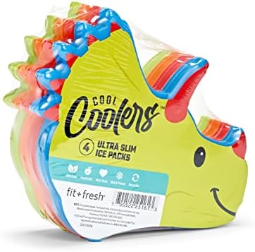  , Penguins Cool Coolers Lunch Ice Packs, Set Of 4, Multicolored